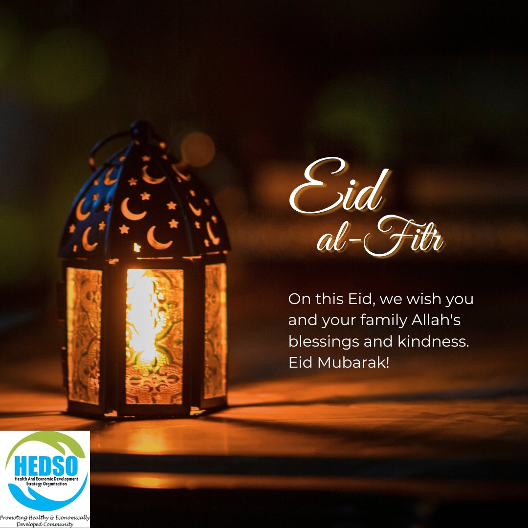 Eid Mubarak!  ☪ 
Extending our  warm wishes during this  special day .
May this  day bring you closer to your loved ones and strengthen the bonds of family and unity in our communities. 
#wearehedso #EidAlFitr #idulfitri