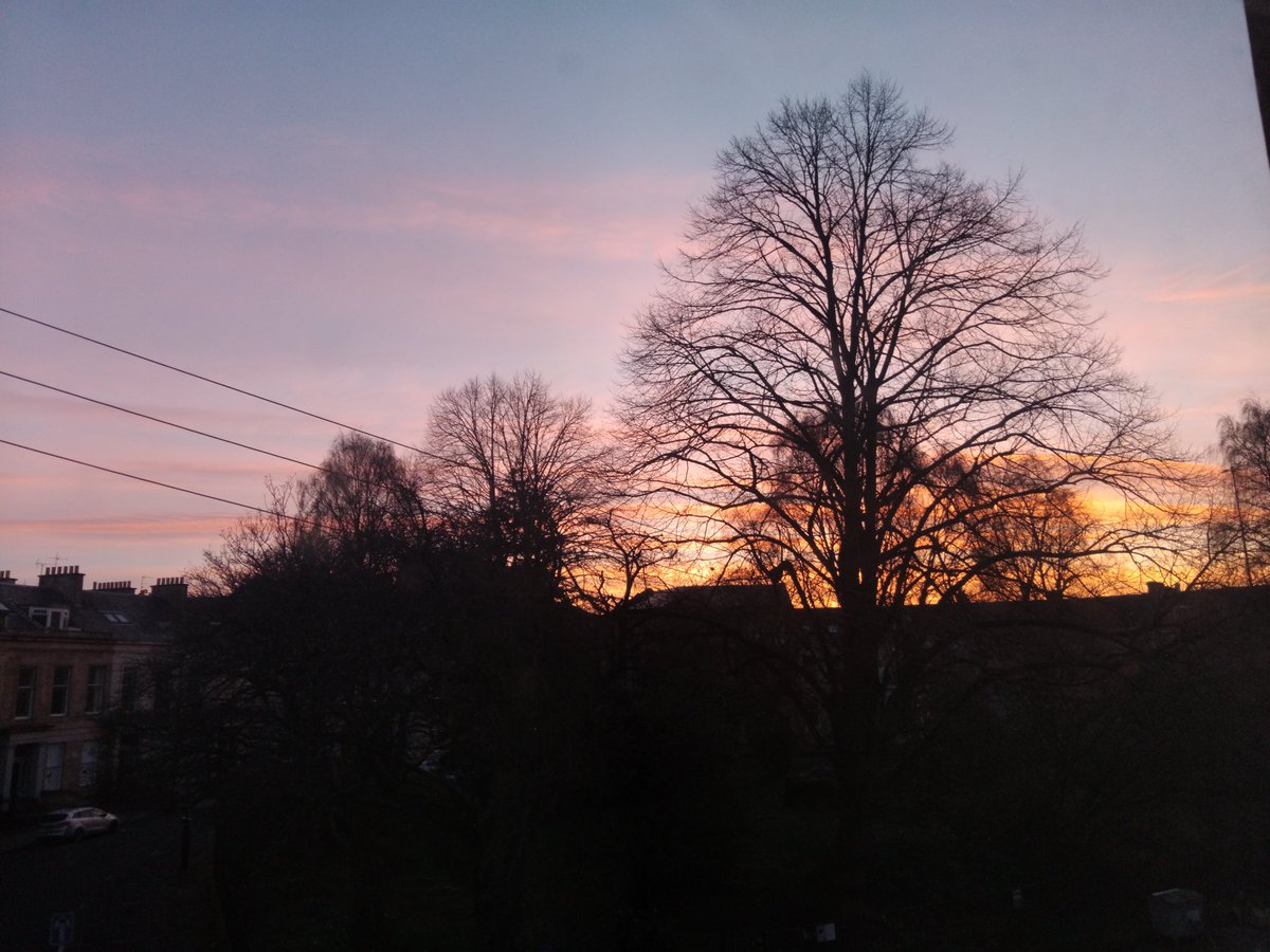 Gorgeous #Glasgow sunrise 🌞 #DoesntAlwaysRaininGlasgow