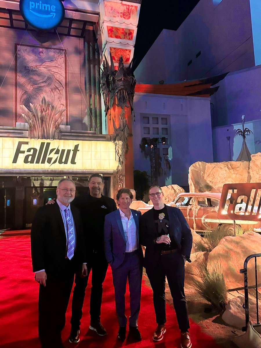 Celebrating this incredible moment and the legacy of Fallout at the premiere of @falloutonprime.