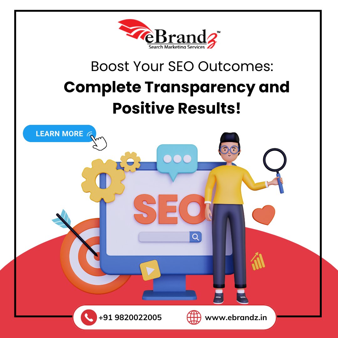 Partner with eBrandz, your adept SEO specialist, for unparalleled transparency in tracking rankings, analysing business reviews, generating reports, and capturing leads. ebrandz.in/seo-packages/
#socialmedia #googleads #digitalmarketingagency #payperclick #branding #advertising