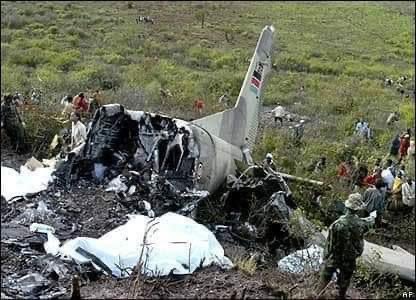 Victims of 2006 Plane Crash. 1. Dr. Bonaya Godana 2. Dr. Guracha Boru 3. Abdi Tari 4. Titus Ngoyoni 5. Bishop William Waqo 6. Abdullah Adan 7. Thomas Chigamba 8. John Ouma 9. Peter Kingola 10. Joseph Njogu 11. David Noroge 12. Yusuf Guyo 13. Mirugi Kariuki