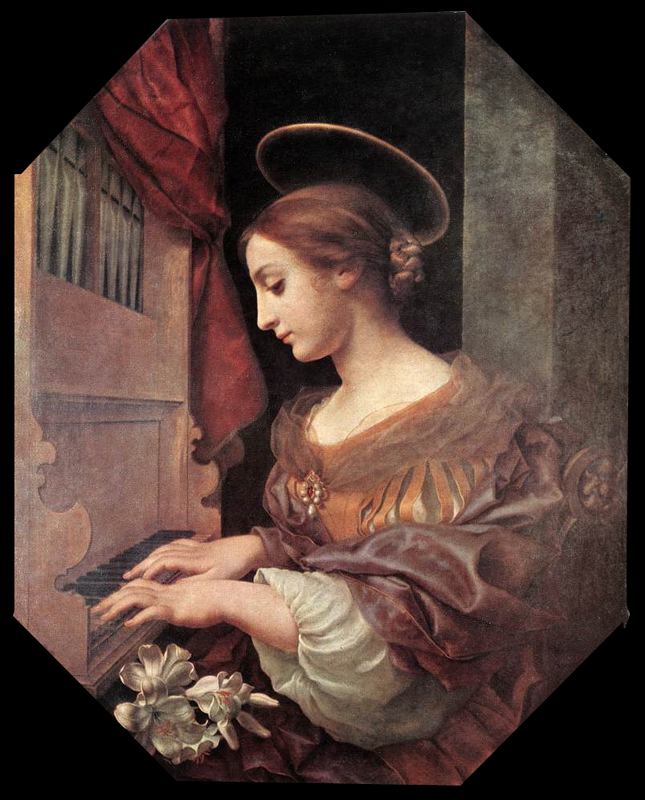 St Cecilia at the Organ   ~ Carlo Dolci  (1616–1686).