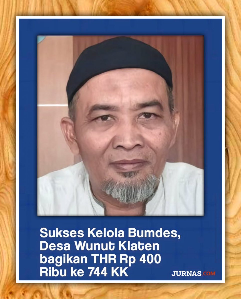 WAHYU_UNIFORM's tweet image. Kades Wunut-Klaten,
Iwan Sulistya,
Th ini membagikan THR senilai Rp400.000,-/KK, naik Rp 100 ribu dari tahun sebelumnya Rp300 ribu

THR untuk 744 KK senilai Rp Rp 297,6 juta diambil dari Pendapatan desa th ini yg mencapai Rp3,1 miliar

KETIKA
Dana klo dikelola org tepat,