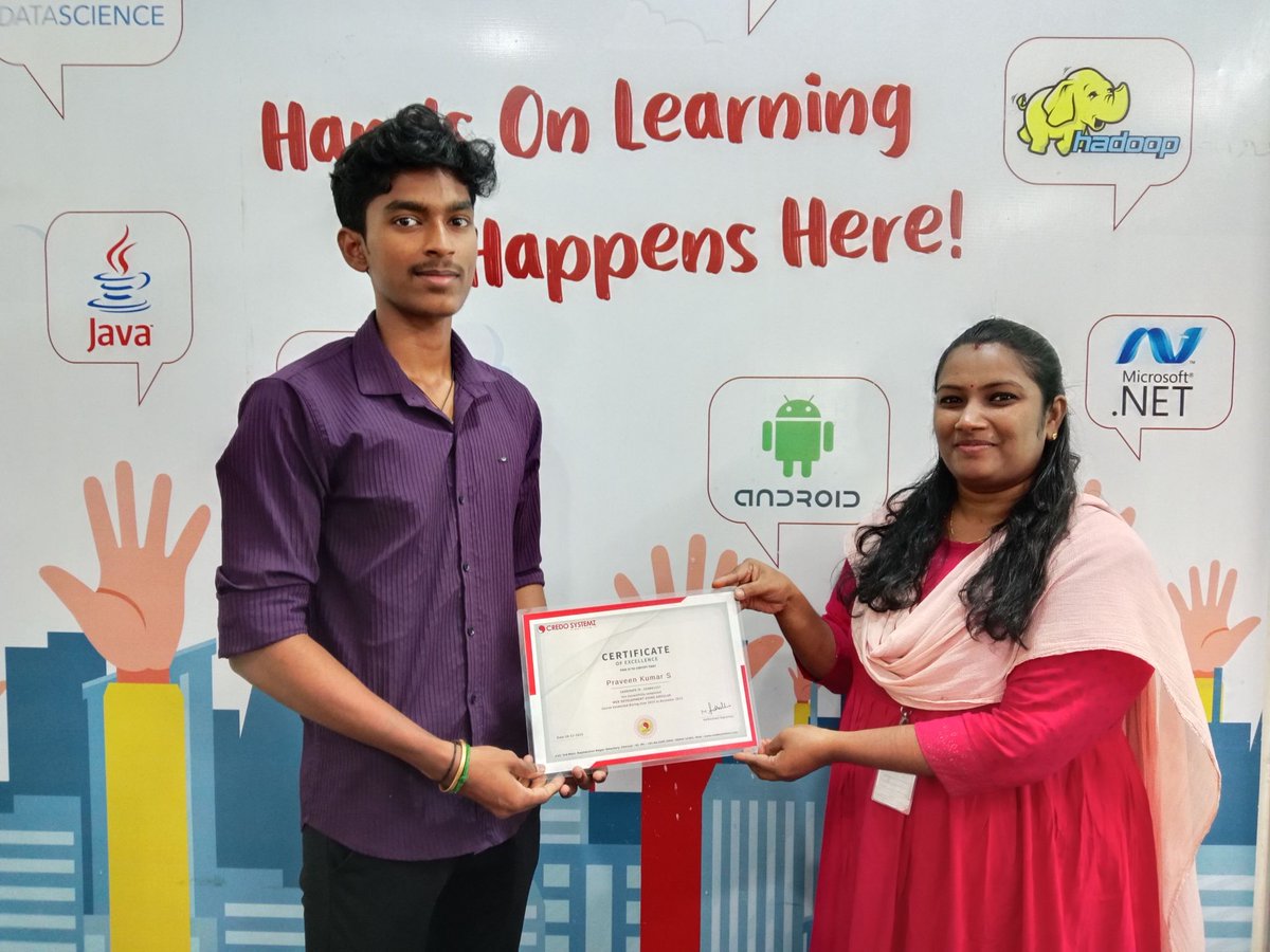 credosystemz's tweet photo. Congratulations to our newest certified Full Stack Developers!

Check out these talented individuals who have successfully completed our Full Stack Development certification placement program.

#certification #fullstackcertified #placements #fullstackdevelopment #credosystemz https://t.co/Abr00nlj0s