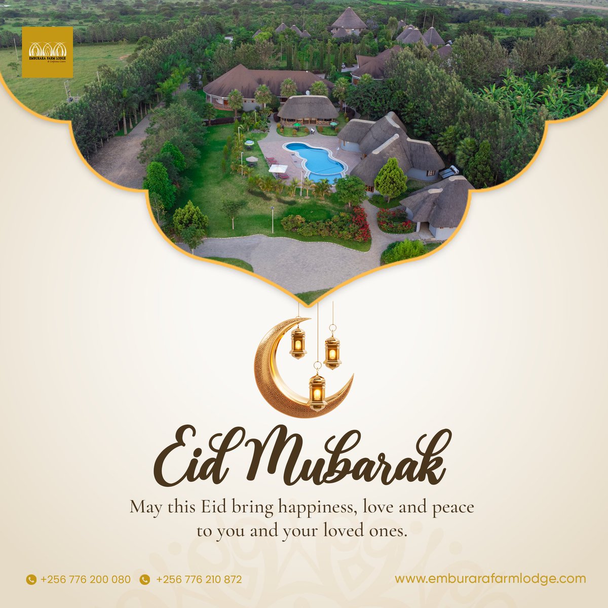 Wishing you a Eid Fitr Mubarak, to you and your families, filled with Love and Joy. From Emburara Farm Lodge, heartfelt greetings for a wonderful celebration. #emburarafarmlodge #emburaralodges #happyeid #eid #eidmubarak #eid2024 #eidulfitr