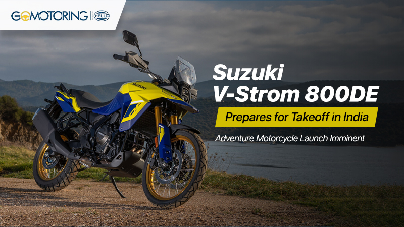 Suzuki V-Strom 800DE Prepares for Takeoff in India: Adventure Motorcycle Launch Imminent Read More: shorturl.at/djkGN #SuzukiVStrom800DE #ReadyToRide #SuzukiRiders #motorsports #GoMotoring