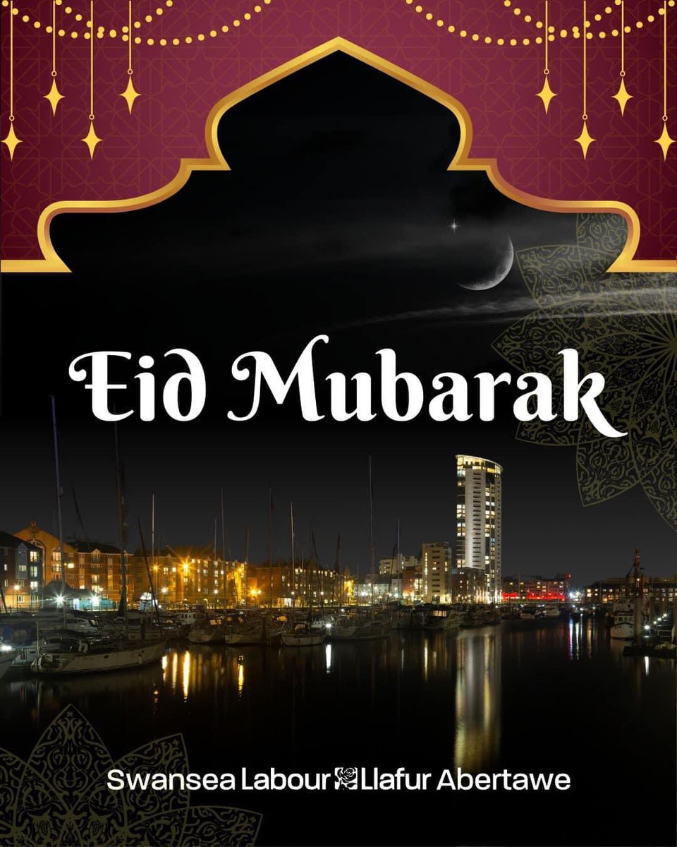 #EidMubarak to everyone in Swansea, Wales and around the world celebrating Eid al-Fitr. After a month of Ramadan, we hope you enjoy your celebrations with your loved ones