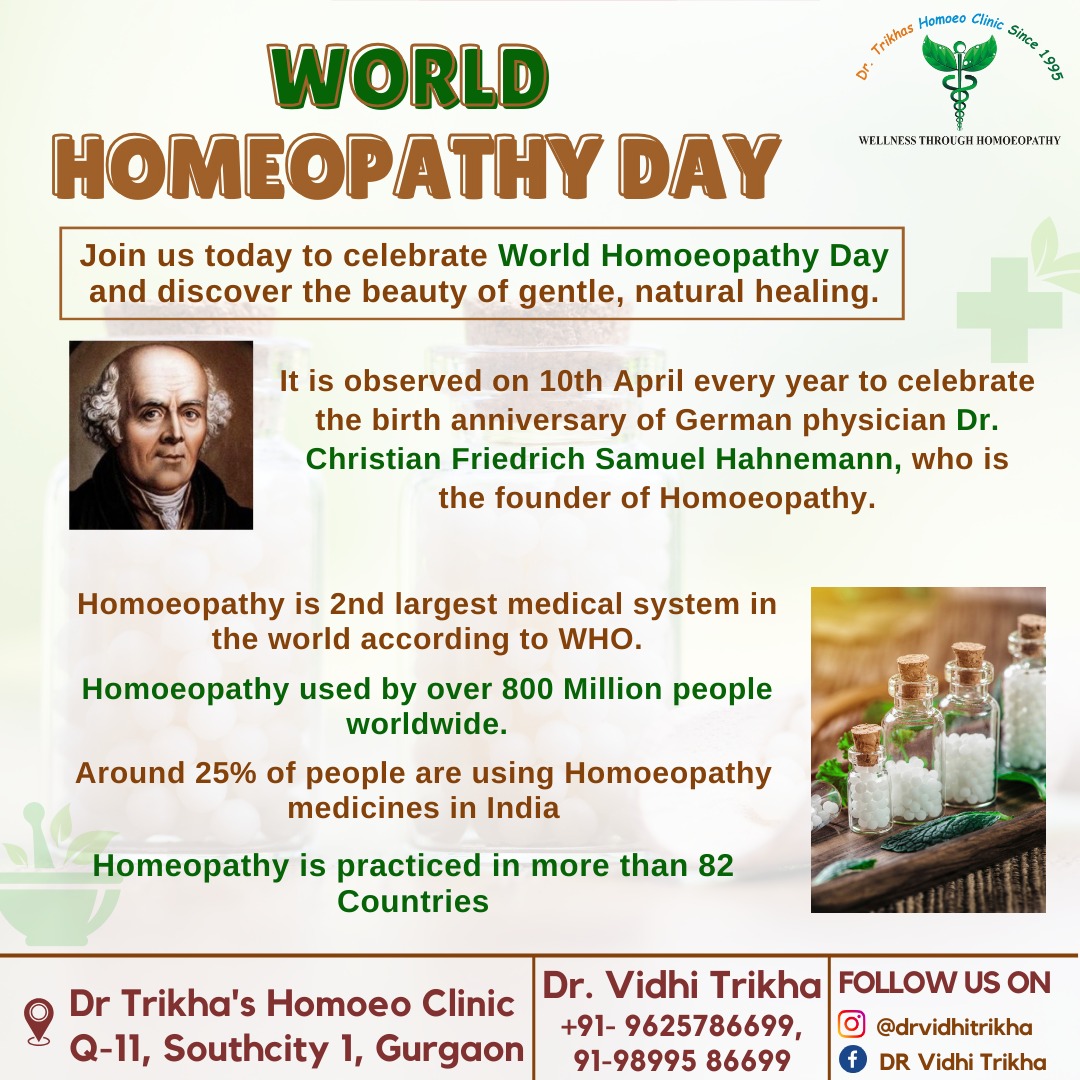 Happy World Homoeopathy Day!🍀