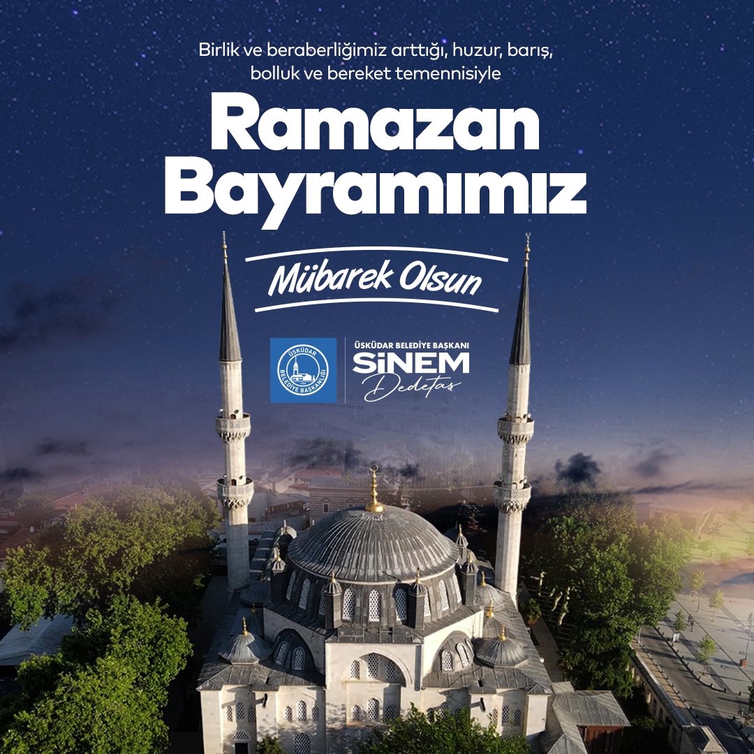 Ramazanın bereketi ve huzuruyla dolu günlerin ardından, sevdiklerimizle birlikte geçireceğimiz mutlu bir bayram diliyorum. Ramazan Bayramının tüm İslam alemine sağlık, mutluluk ve huzur getirmesini temenni ediyorum. Hayırlı bayramlar! 🌙✨ #RamazanBayramı #İyiBayramlar