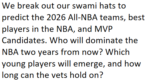 Dunc'd On Prime: 2026 Crystal Ball: Players with @NateDuncanNBA Join us: duncdon.supportingcast.fm