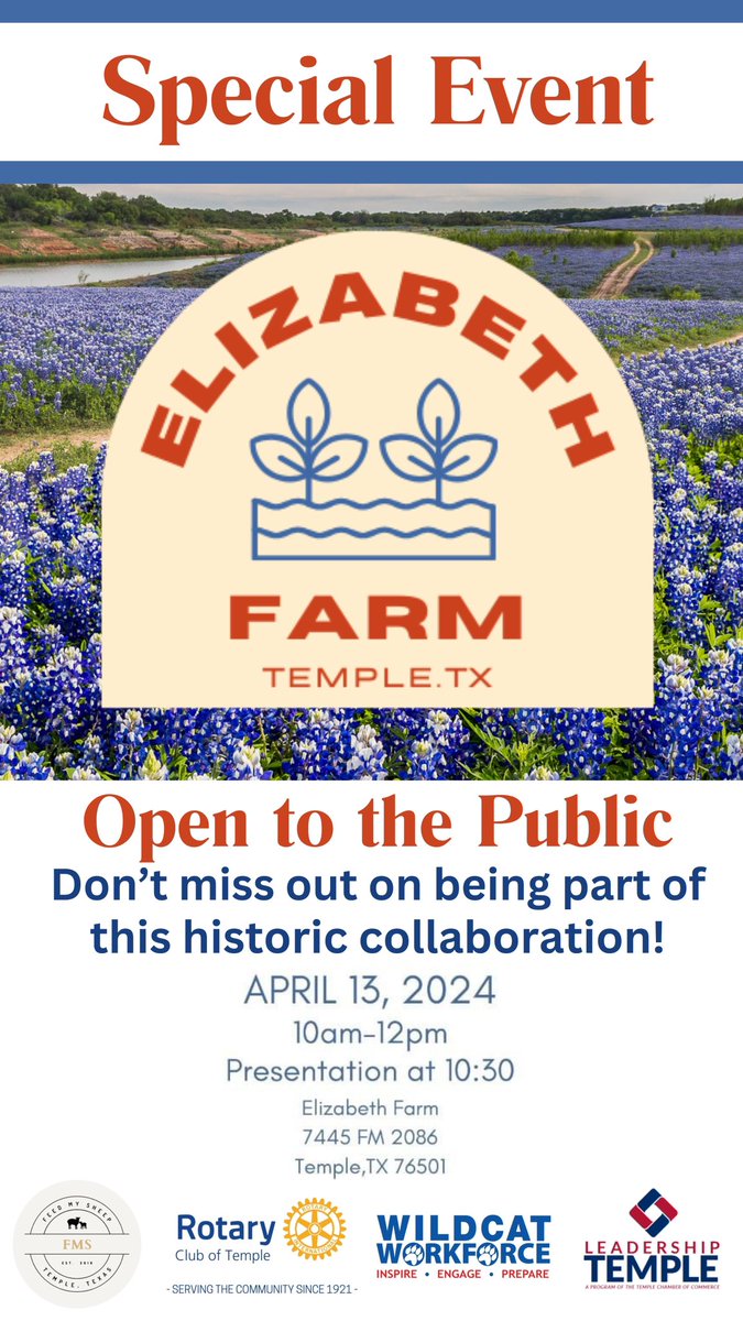 Presentation will include an introduction by Temple Mayor Tim Davis, invocation by Representative Dr. Brad Buckley, a special letter from Governor Greg Abbott being read, and the big surprise being unveiled.