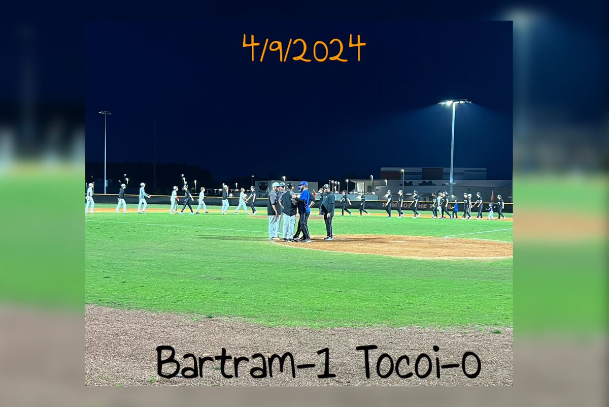 Toros lose a pitchers duel 1-0 over a very good Bartram Trail to snap their win streak at 14 and fall to 15-3. Brayden Harris 6 IP 0 ER. Dewell Landess & Nate Wade 1 H each. Return to action tomorrow vs Creekside at 6