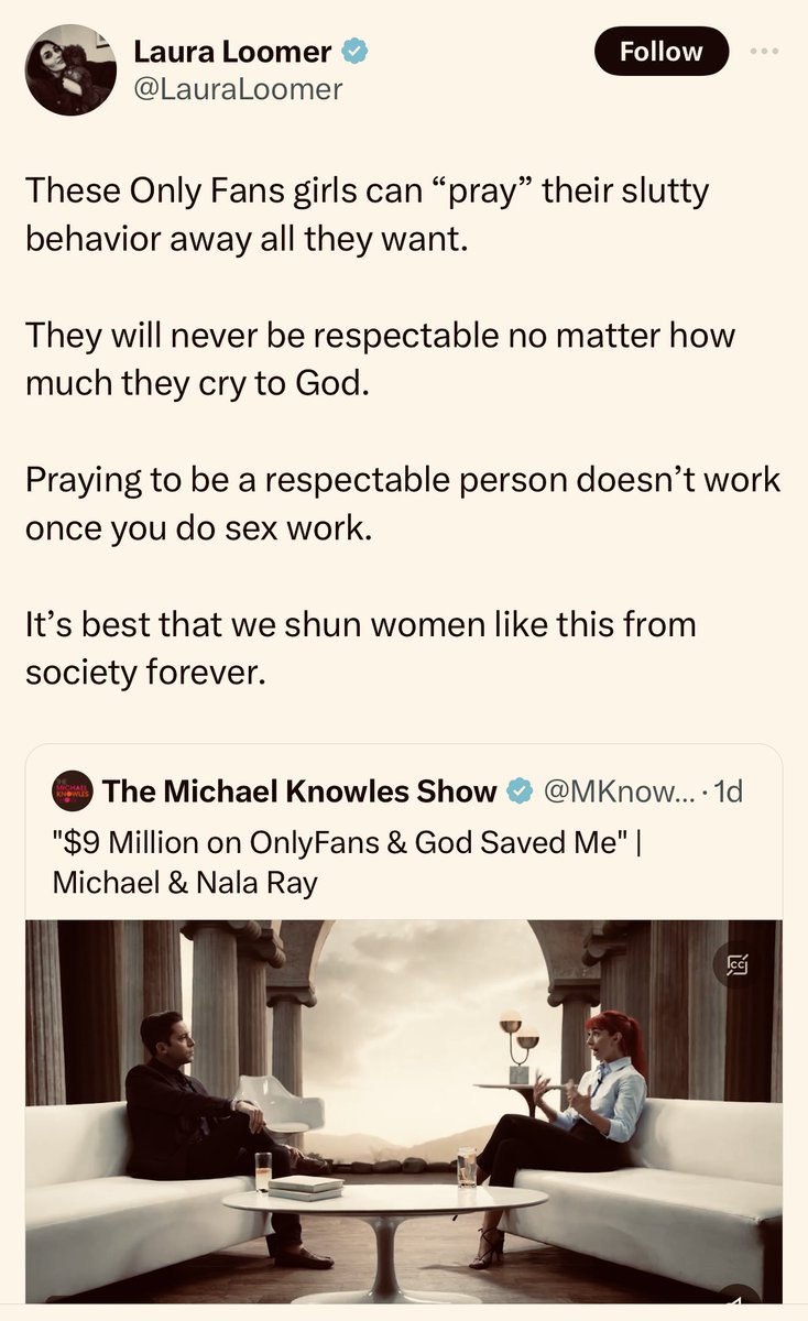 I was taking a break from this platform — then I saw this. This is hateful & unrepresentative of the God of the Bible. We were all whores of one vice or another: substance abuse, sex, pride, self-righteousness (as here), etc. Hence our need for Christ’s redeeming blood! If…