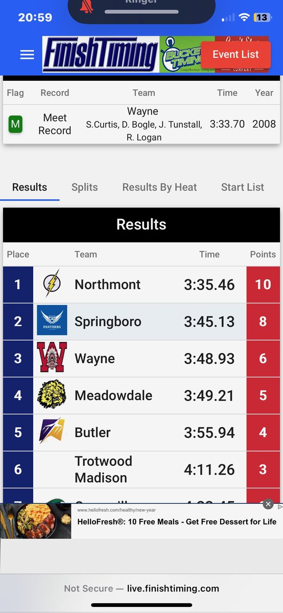 Congratulations to the team of Willie Paige, Daniel Ivory, Jon Warren and Darren Porter on breaking the school record in the 200-200-400-800 medley relay tonight at the Trotwood Relays! 
#GoBolts ⚡️
