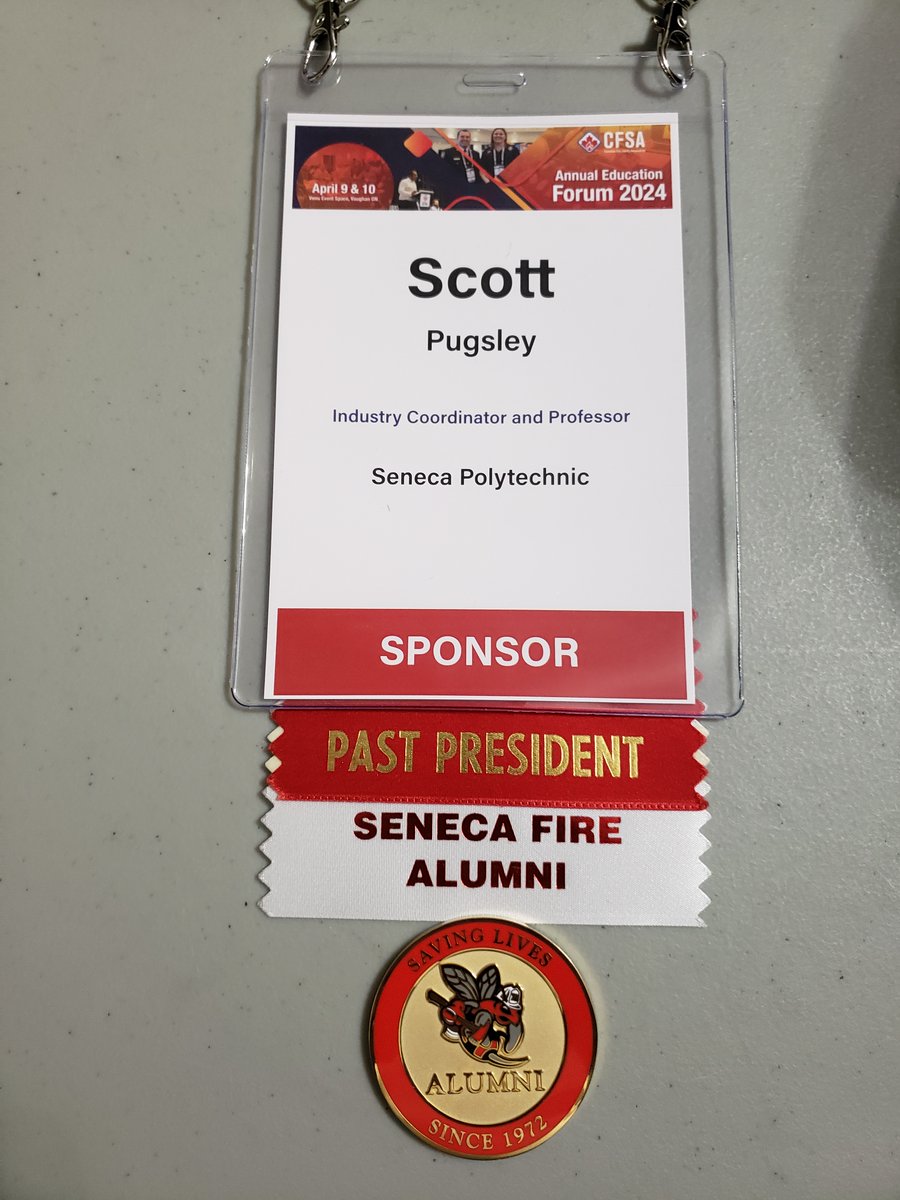 Great first day in the books during the @CFSA_CANADA Annual Education Forum #senecaproud each and every day to see our #Alumni kicking butt in their careers! Only at Seneca Polytechnic Fire Protection! #LearnItLiveIt #Since1972!