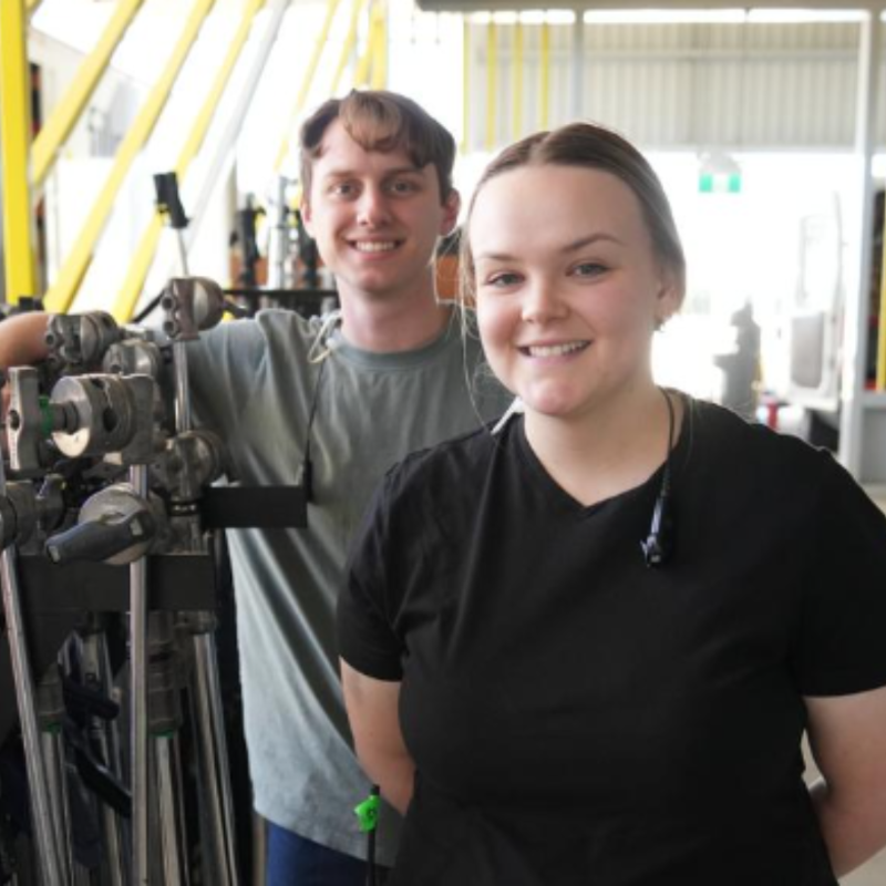 unisqaus's tweet photo. Talk about an opportunity in your own backyard!

🎬 #unisqgrads Riley Skerman and Nina Sorley are assisting the production of Australian independent film Spit.

Starring David Wenham, the movie is a sequel to 2003 classic Gettin' Square!!!

All the deets via @dailytelegraph.