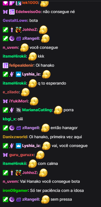 eu: vou botar

o chat automáticamente: