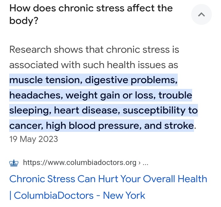 @PatriciaLongw10 Cronic stress definitely plays a major factor ⬇️⬇️⬇️
#FOHarry
#Harkles