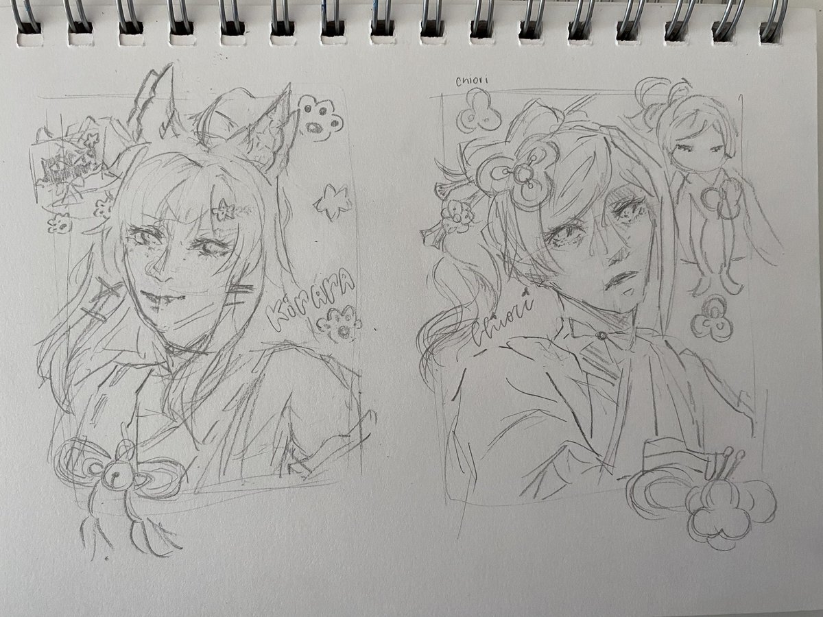 tsukiwu_'s tweet photo. #PortafolioDay Hi! Me dedico actualmente mayormente a sketches y dibujos a lapiz, especialmente retratos 💖✌🏻 https://t.co/6jihF0IZZq