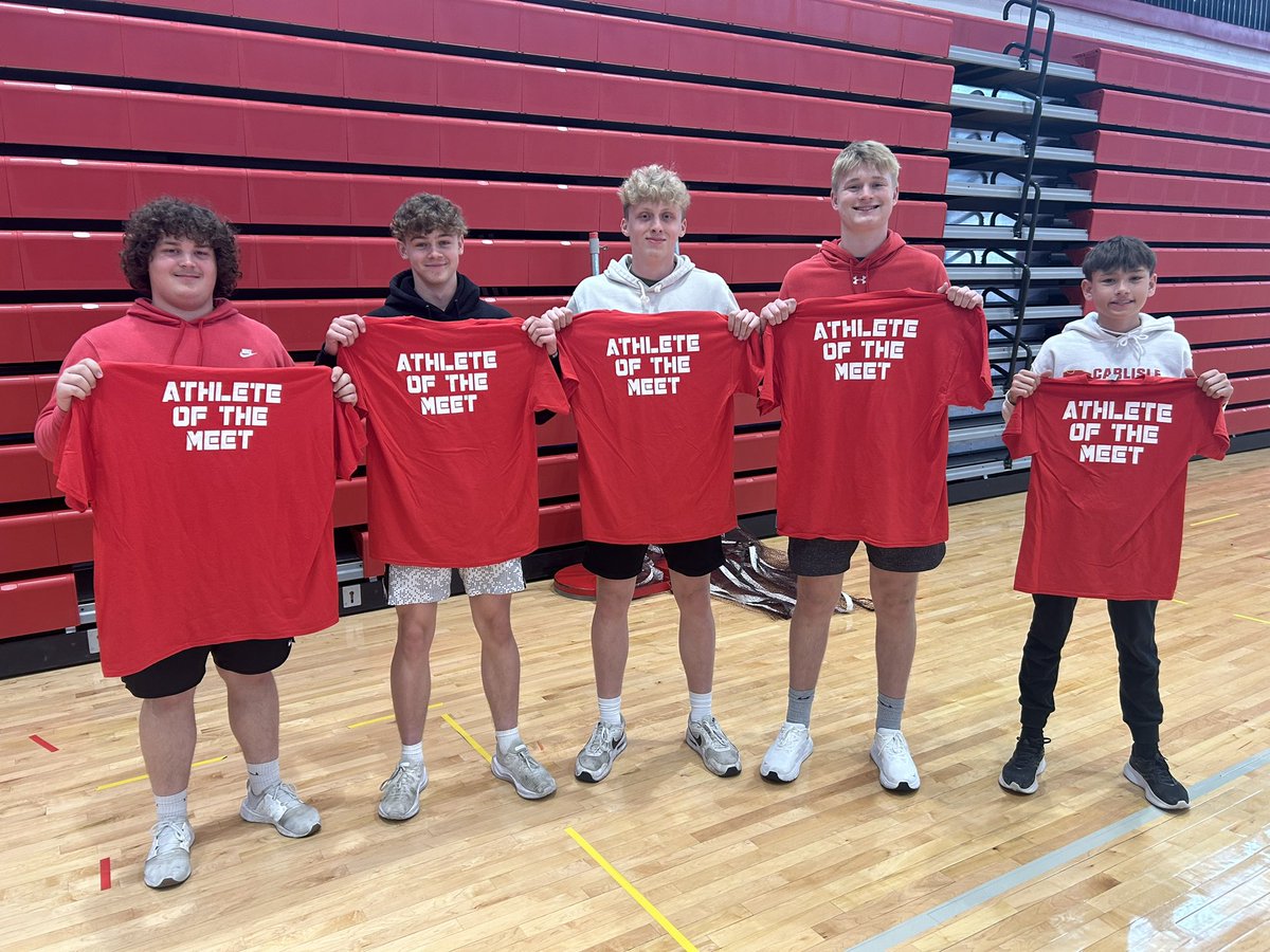 Athletes of the Meet #2 from Norwalk Meet
Carsten Campbell: career best in 110m HH by almost 2 seconds and career best split in shuttle 

Kam Jorgensen: career best in shot pit by almost a foot 

Ben Glawe: career best in the discus by almost 15 feet