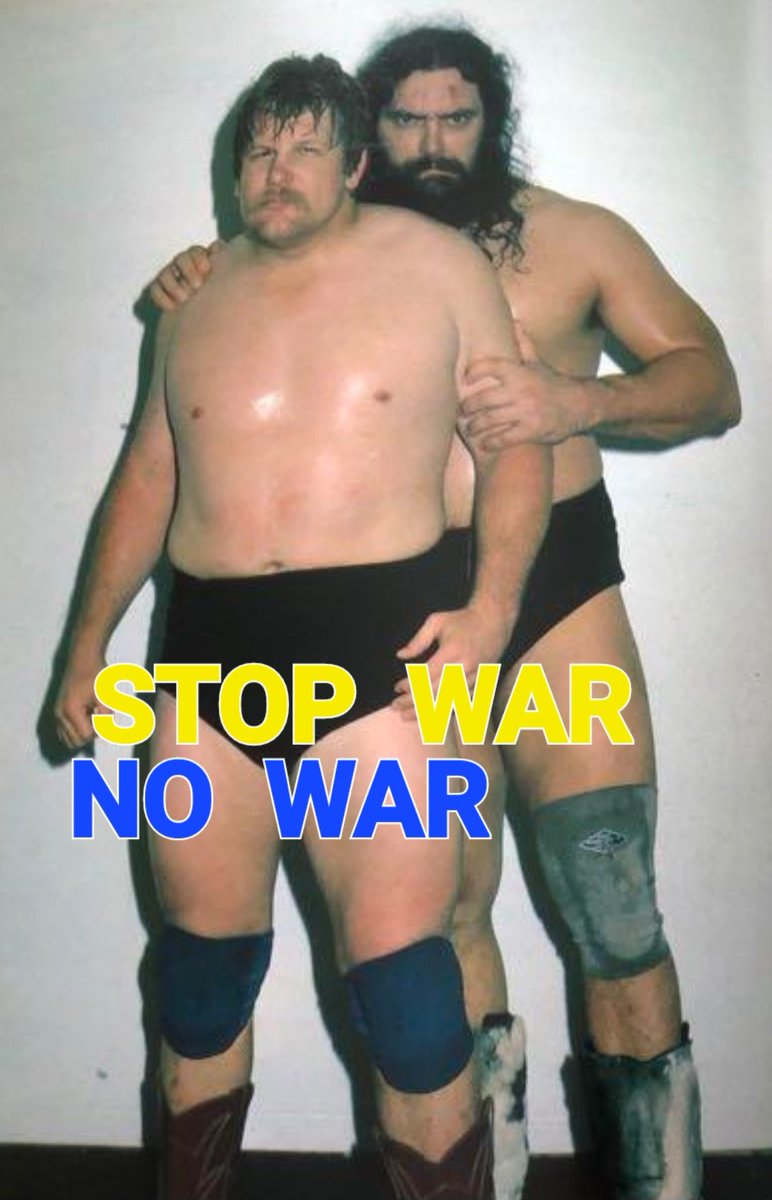 #StopWar 
#NoWar 
#スタン・ハンセン
#ブルーザー・ブロディ
#全日本プロレス

戦争は、いらない
平和な世界を