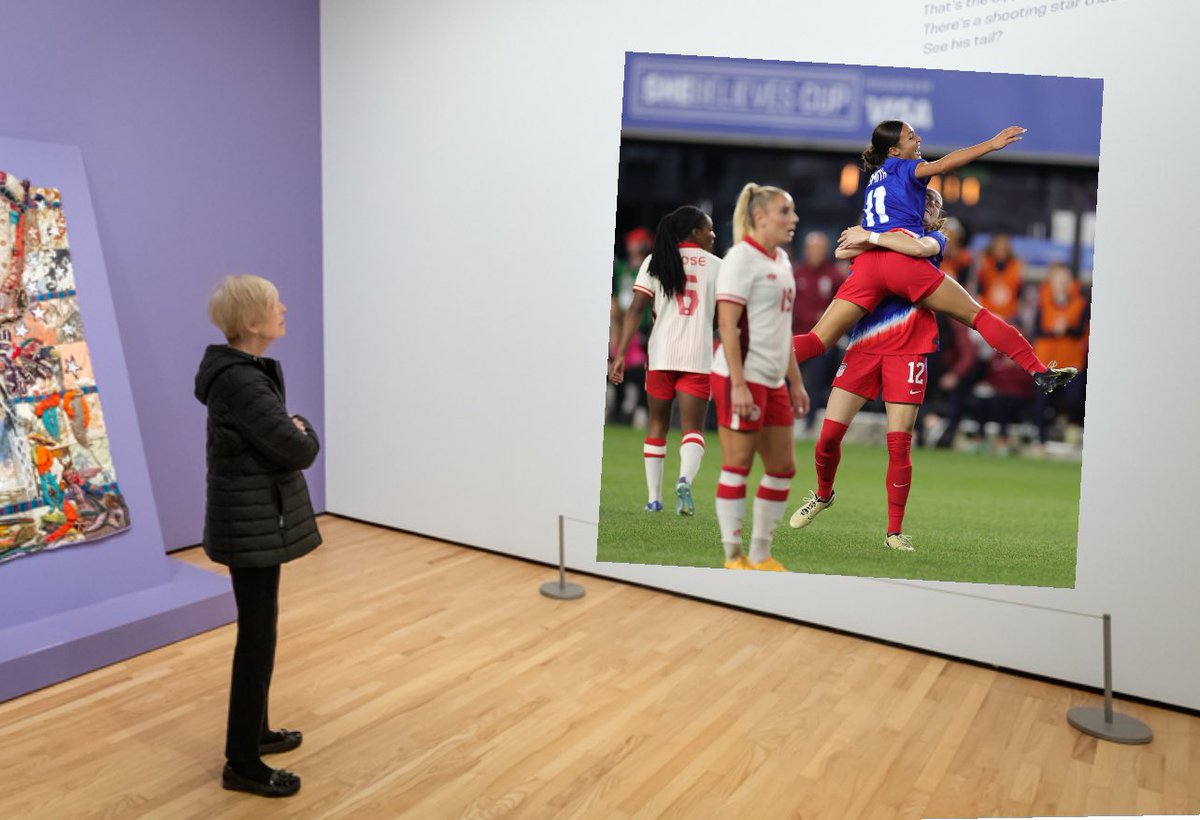 Put it in the Louvre #USWNT 
#SheBelievesCup