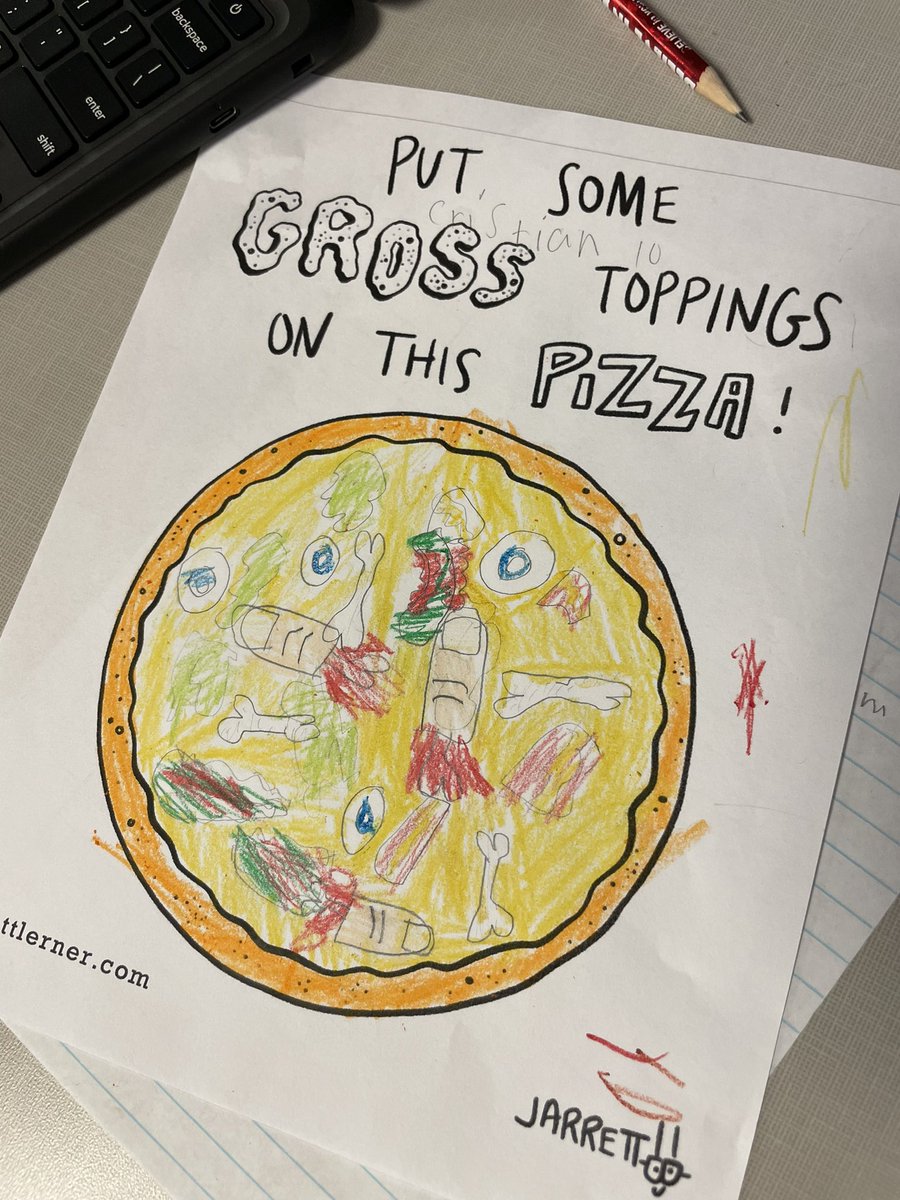 After reading about the history of pizza, these 2nd graders made the grossest pizzas they could think of!! Recipes coming soon! @cindy_hundley @KBAAwards @GutermuthES