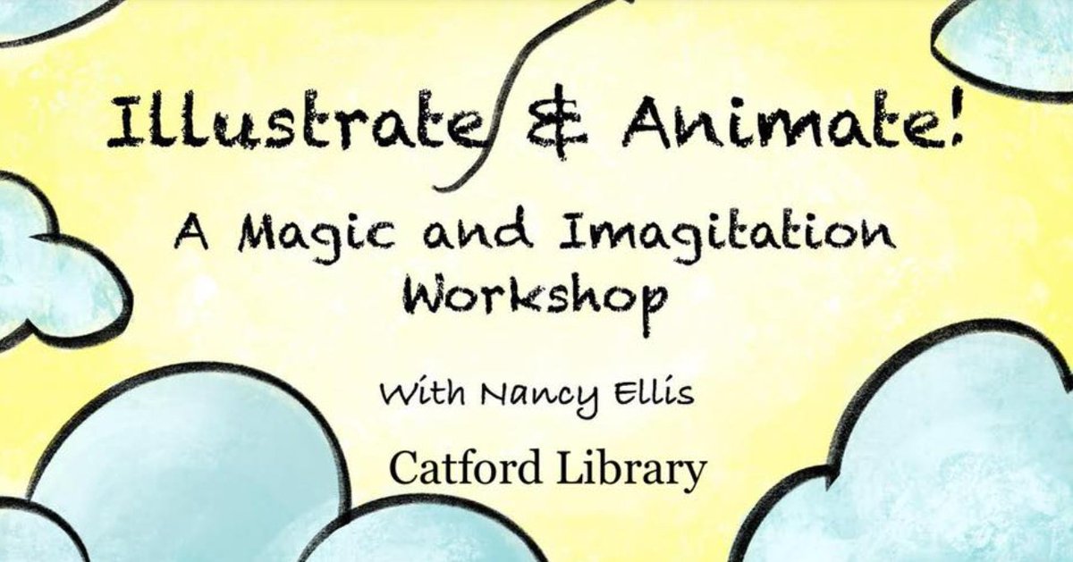 Free & fun stop frame animation workshop with local illustrator @NancyEllis for children aged 5-11 at #Catford Library today 10 April rom 11.15am - 12.15pm. 
#Free no need to book, just turn up.
Organised by @LewishamLibraries for #SpineFestival24 #SpineFestival #SE6  #HalfTerm