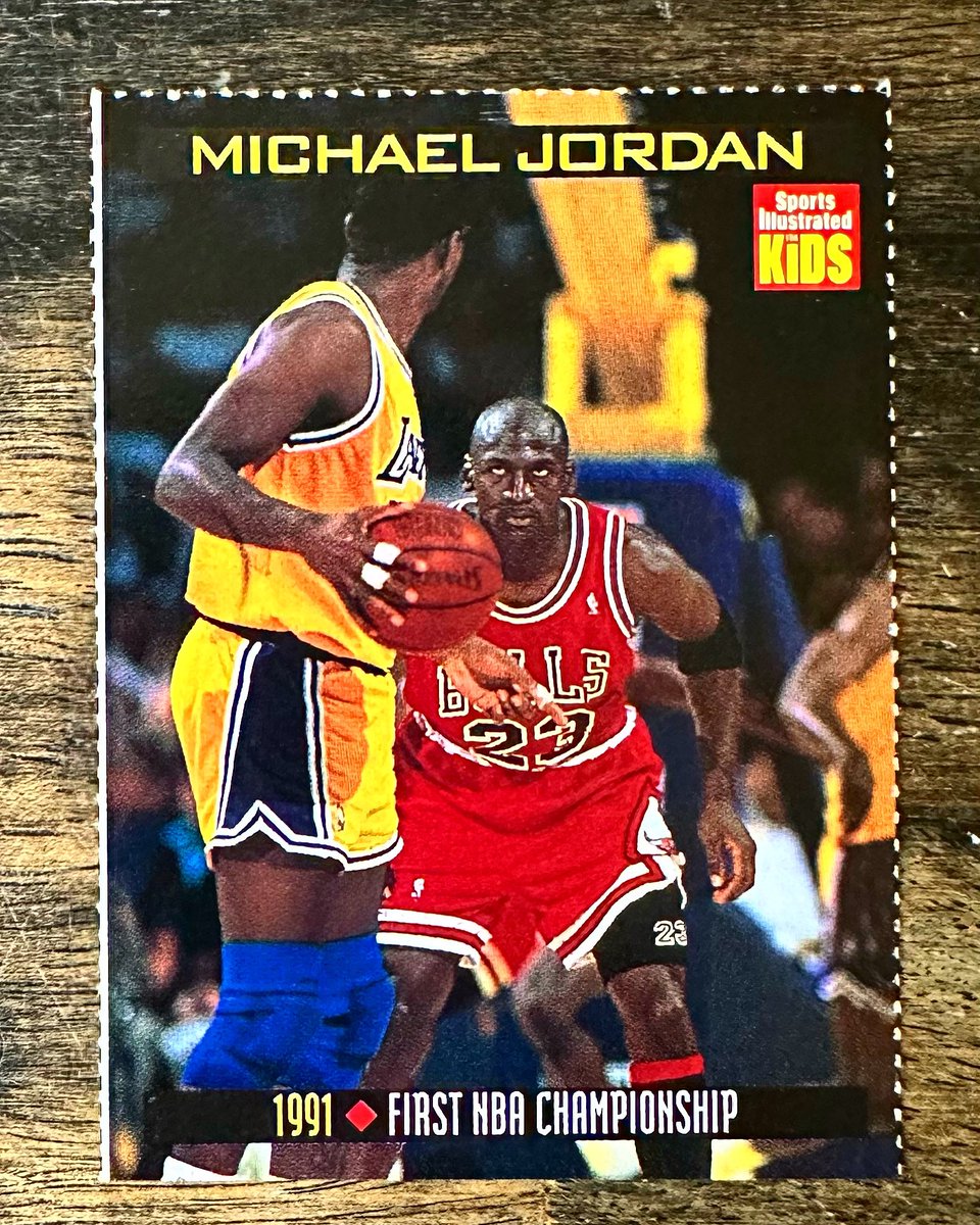 oldmanstylecard's tweet photo. Junk Wax Portraits: One of my favorite MJ’s! 1999 Sports Illustrated for Kids 91 First NBA Championship card #781. Look at those eyes! My guy was getting that title. Such a cool card! #junkwax #michaeljordan #mj #mj23 #mjcollection #michaeljordancards #cards #basketballcards https://t.co/SWShRSqhJs