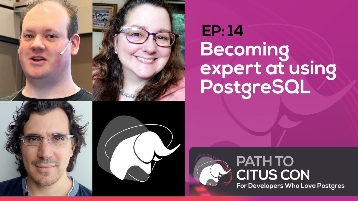 Our #PostgreSQL team at Microsoft produces a monthly #podcast 🎙️ Path To Citus Con about people's paths into working with/on Postgres🐘 Listen to the latest Ep14: Becoming expert at using PostgreSQL w/ Chris Ellis 💥 available on all the podcast platforms youtu.be/XeXpU61dG2Q?si…