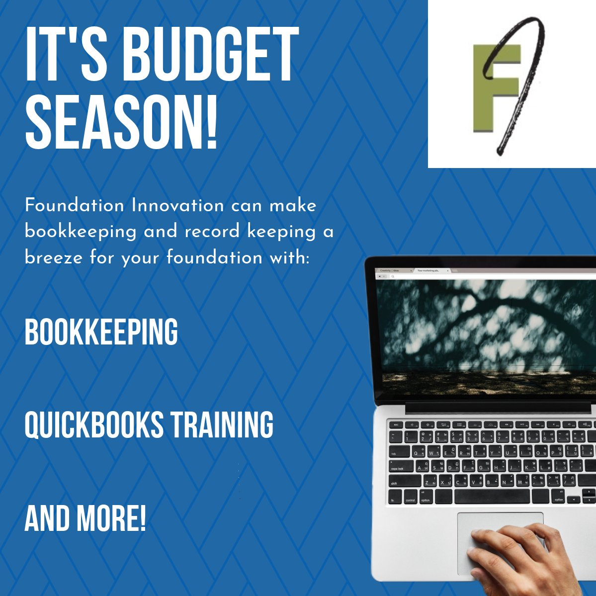 Looking for bookkeeping services? QuickBooks training for nonprofits? Looking to raise more money? FI can help!

Give us a call or send us a message and let's discuss how we can help you reach your goals because your students and teachers deserve you being your best!