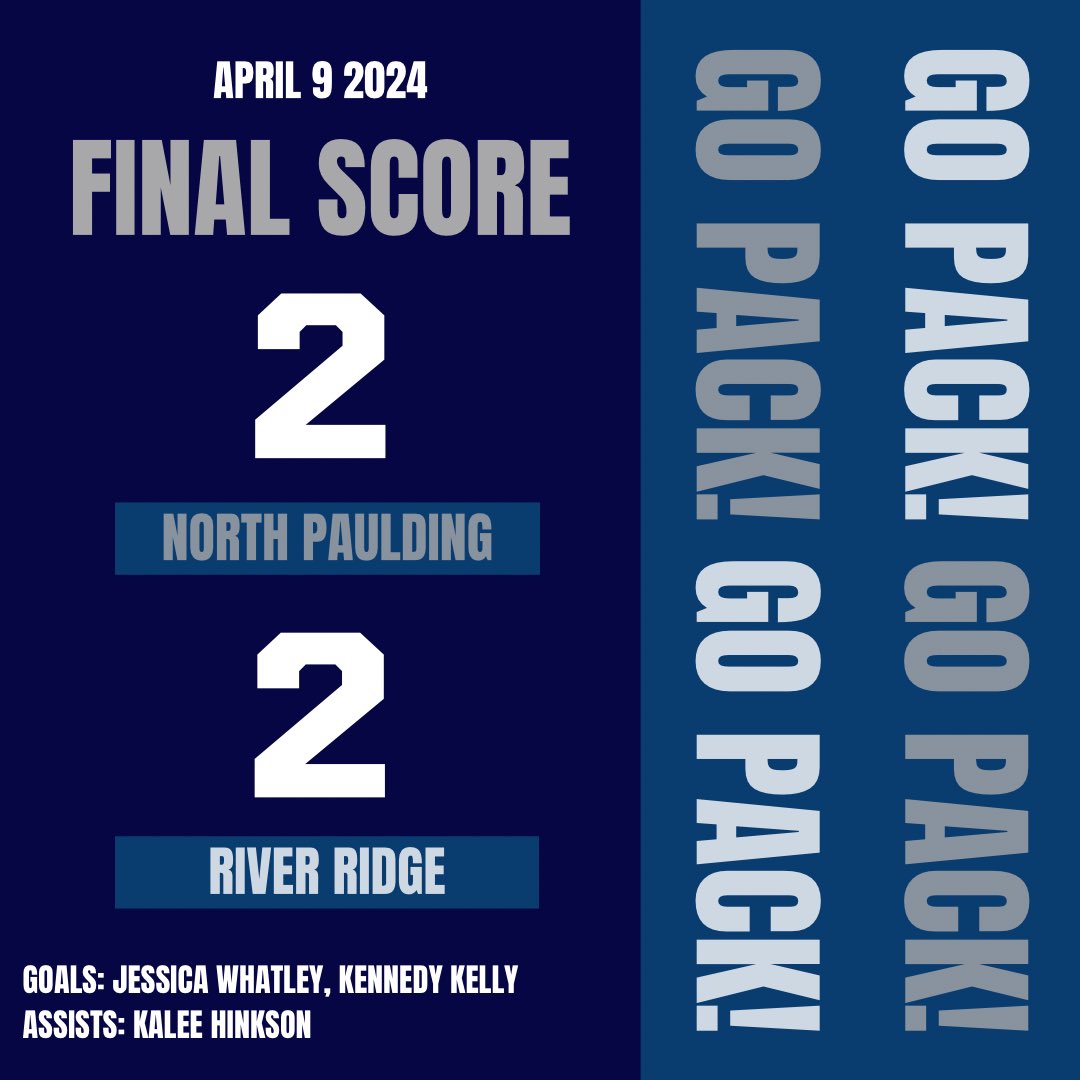 Finished 2-2 tonight. Special shout out to my former teammate who took a bad knock… thinking of you! Proud of how my team responded after going down early. @NPLadyWolfpack @soccermomint @imcollegesoccer @prepsoccer @imyouthsoccer @CaptainU @tophatGAnavy08 @GA_HS_Soccer