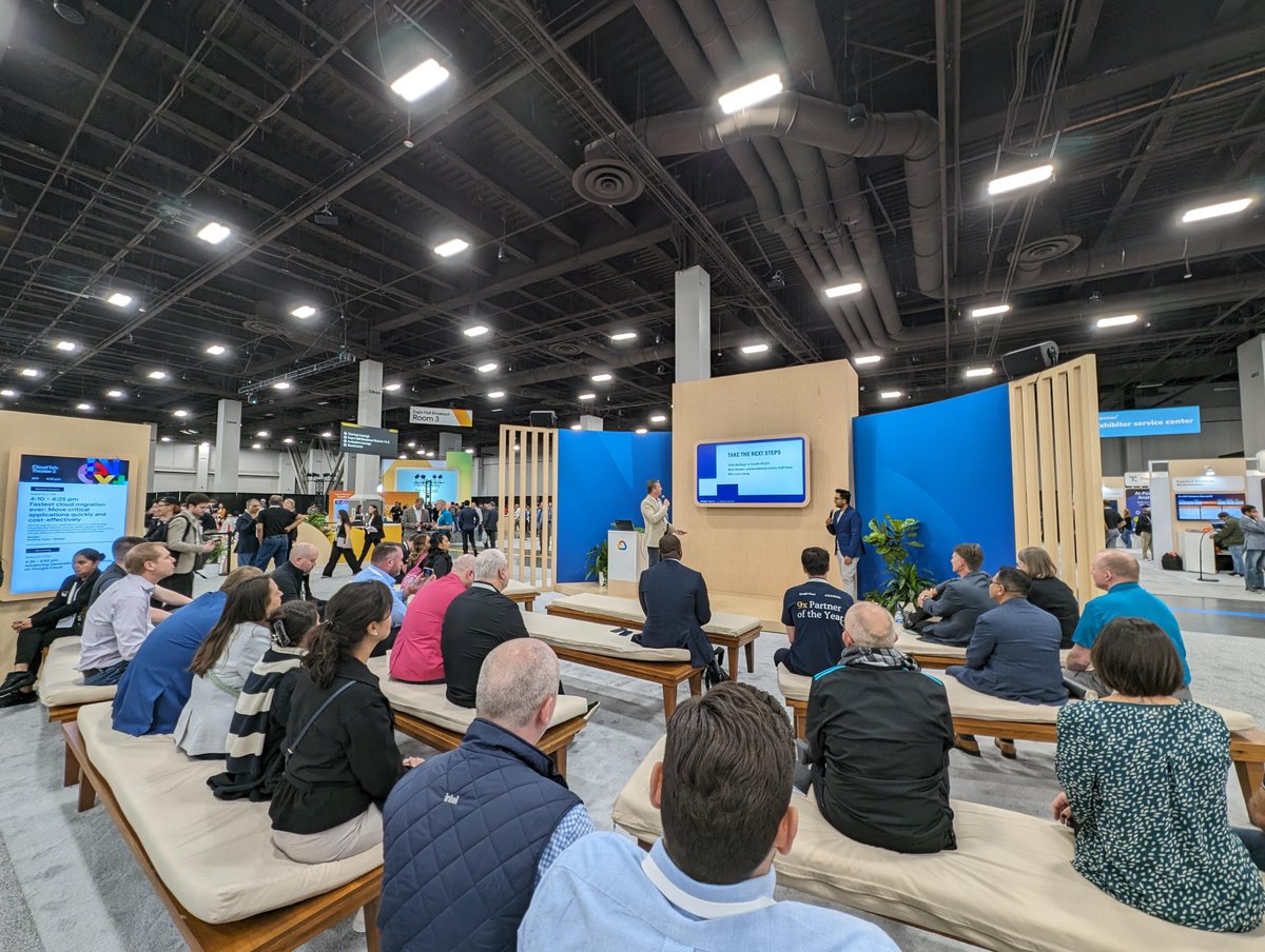 Day 1 of #GoogleCloudNext was a BLAST! We enjoyed talking to our partners & customers about how to run their demanding enterprise apps on fast, secure, & cost-efficient file storage. Don't forget to view our mini theater lineup for tomorrow: ntap.com/43Wf4V8