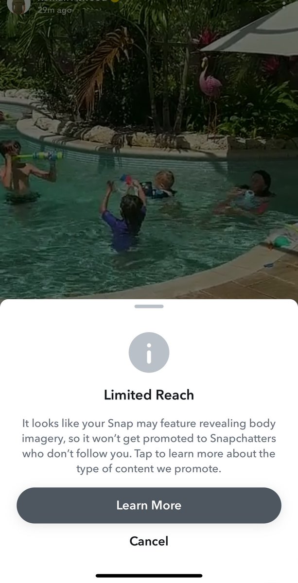 I have half naked chicks all over my Snapchat feed. But a clip of my family playing in a pool gets flagged. The everyday viewer has no clue how censored content is. X is important for creators.