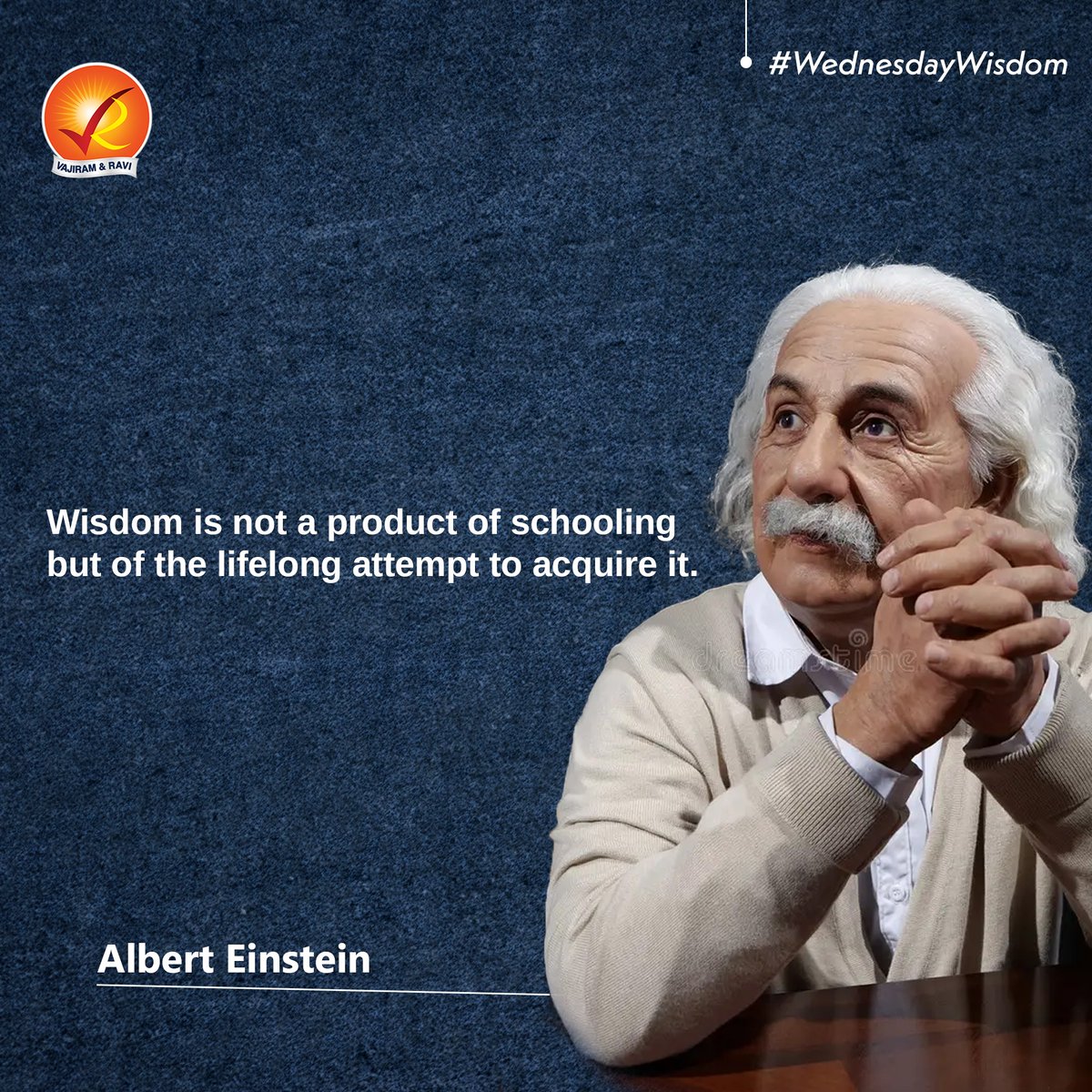 #WednesdayWisdom 💡 | Wisdom is not a product of schooling but of the lifelong attempt to acquire it.

#wednesdaymotivation #wednesdayvibes #wednesdaymood  #wisdom #philosophy #wisdomquotes #wordsofwisdom #wellnesswednesday #inspirationoftheday #upsc #iascoaching #ias