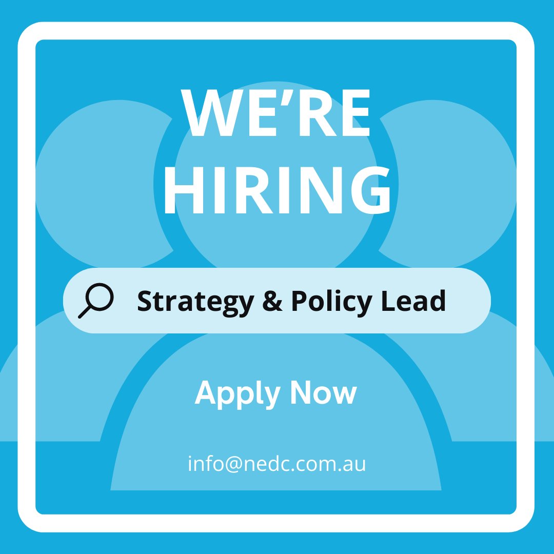 Come and work with our passionate and supportive team and join a collaboration of people and organisations with an expertise in eating disorders to drive implementation of the National Eating Disorders Strategy. 🔗seek.com.au/job/74992478