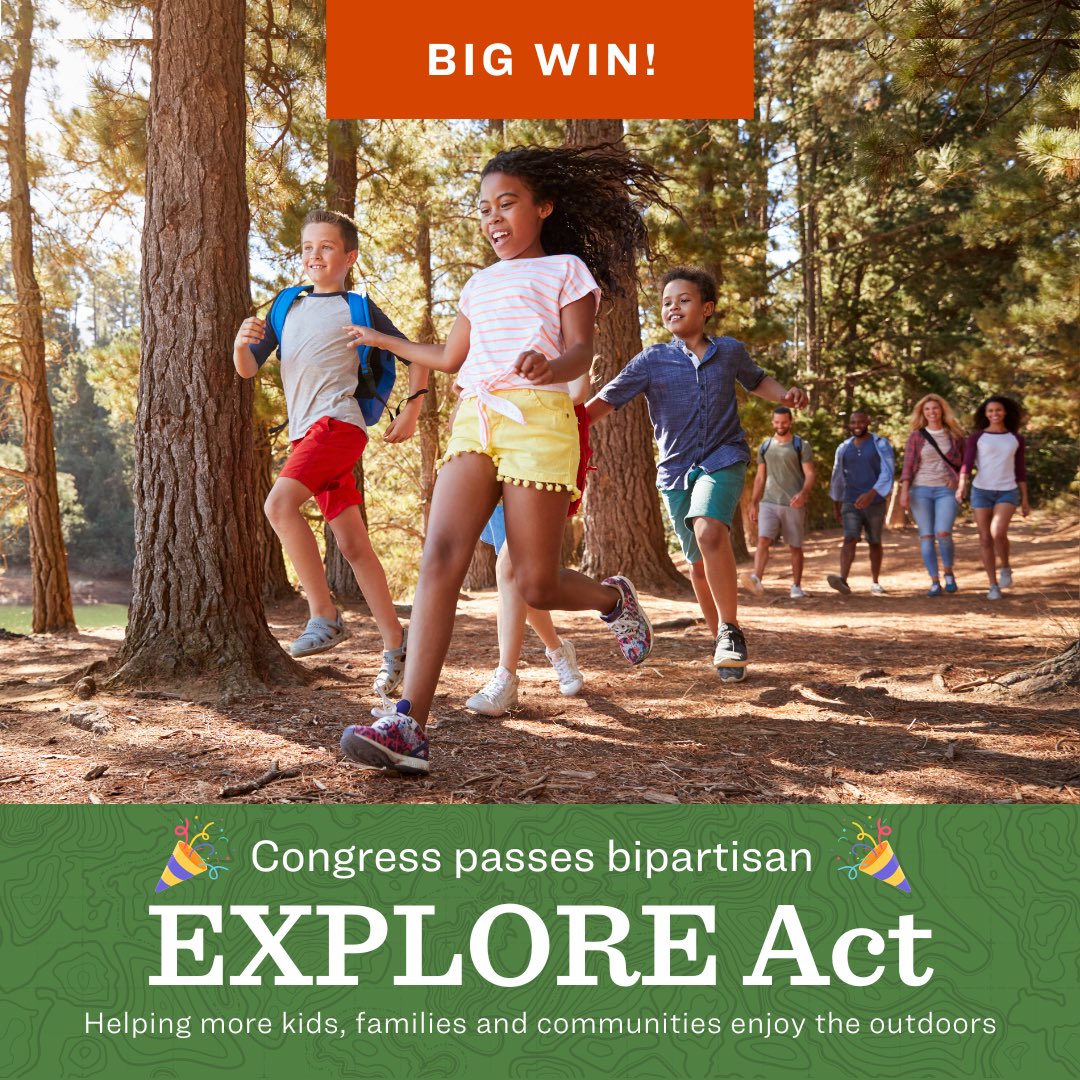🎉 Congress passed the 🤝 outdoor recreation package EXPLORE Act; increasing access, accessibility & affordability outdoors! 
Thank you @RepWesterman & @RepRaulGrijalva 🙌 This move will help kids & families get outdoors!
#ExploreAct #OutdoorsForAll #semillitasoutdoors #YoCuento