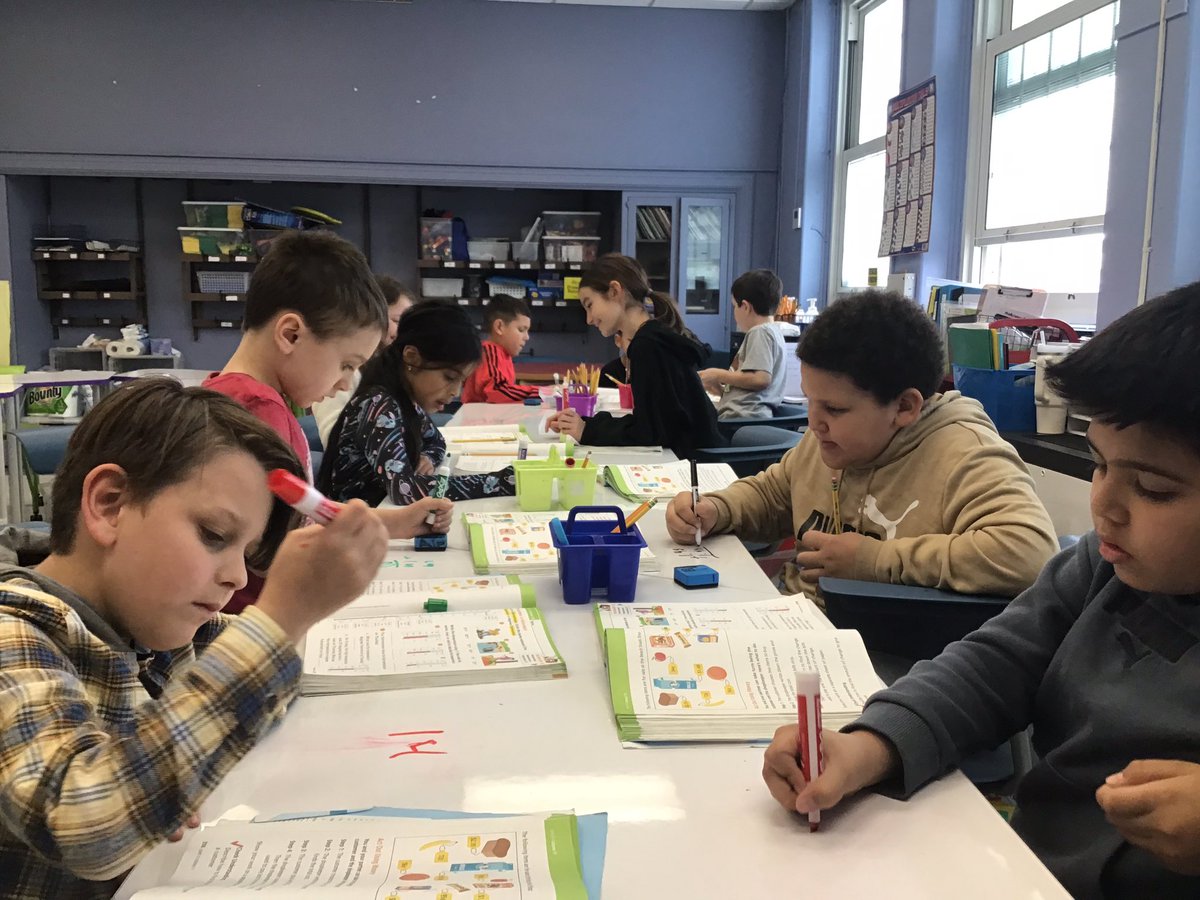 Maureenbodson's tweet photo. Students add up chosen items from pictures to find total cost. @Jackson_Ave 3rd graders are adding multiple digits, regrouping and finding the total cost. Next step, subtract from your total amount, do you get any change? @MineolaUFSD https://t.co/UISezULN7b