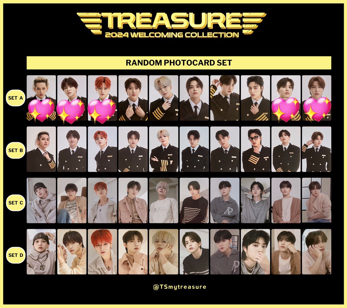 TREASURE シーグリ 2024 トレカ 交換 【譲】画像 💖 【求】画像 4枚目
