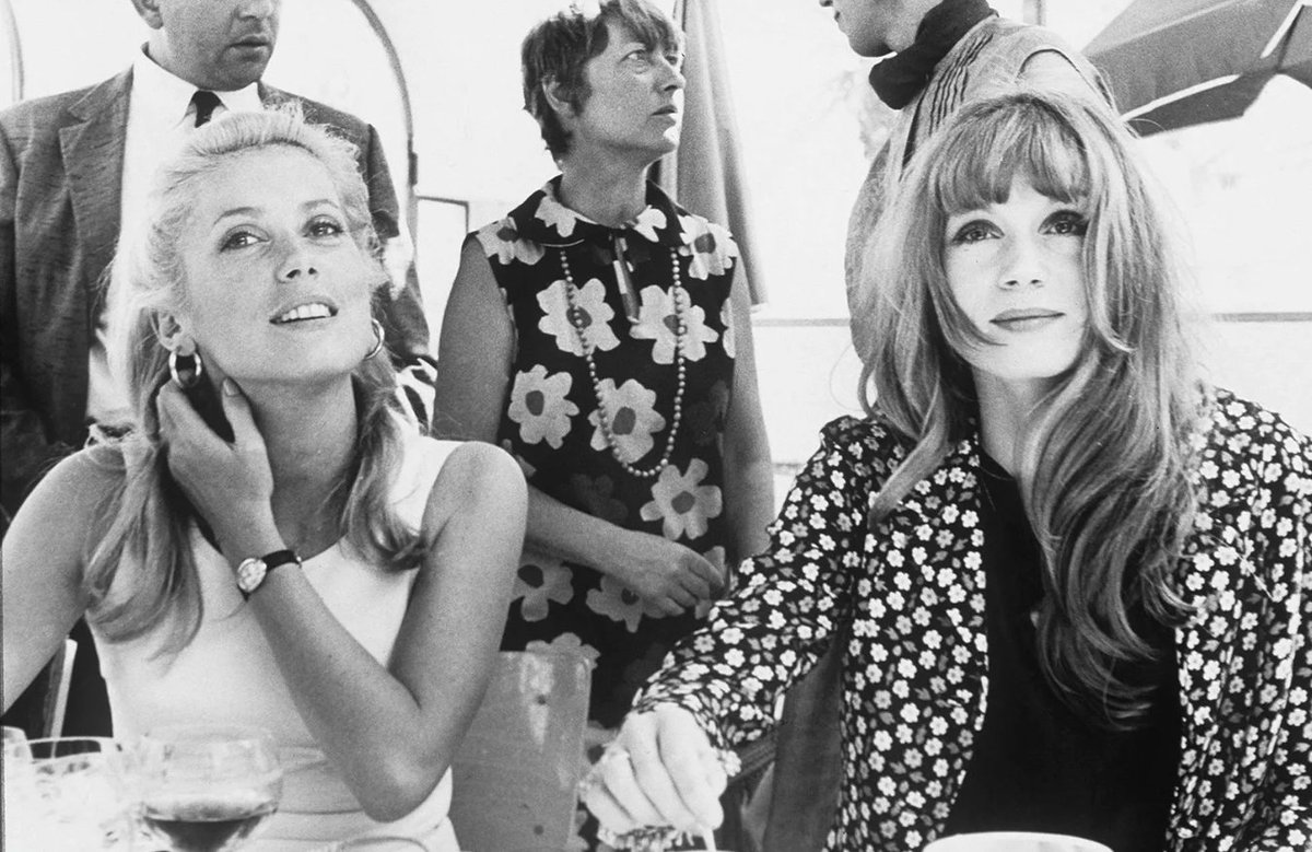 French acting sisters Catherine Deneuve and Françoise Dorléac, pictured at Cannes Film Festival in 1965.