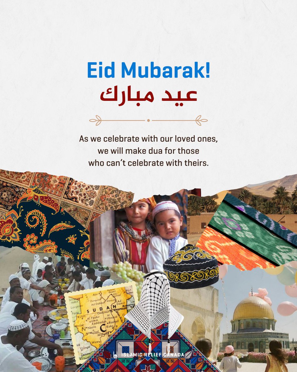 After a month of fasting for the sake of Allah, #Eid is a cherished reward. Amidst our celebration, we remember the countless families in Palestine and Sudan and the Uyghurs who are unable to participate in the joy. We pray for their liberation, security, and peace.