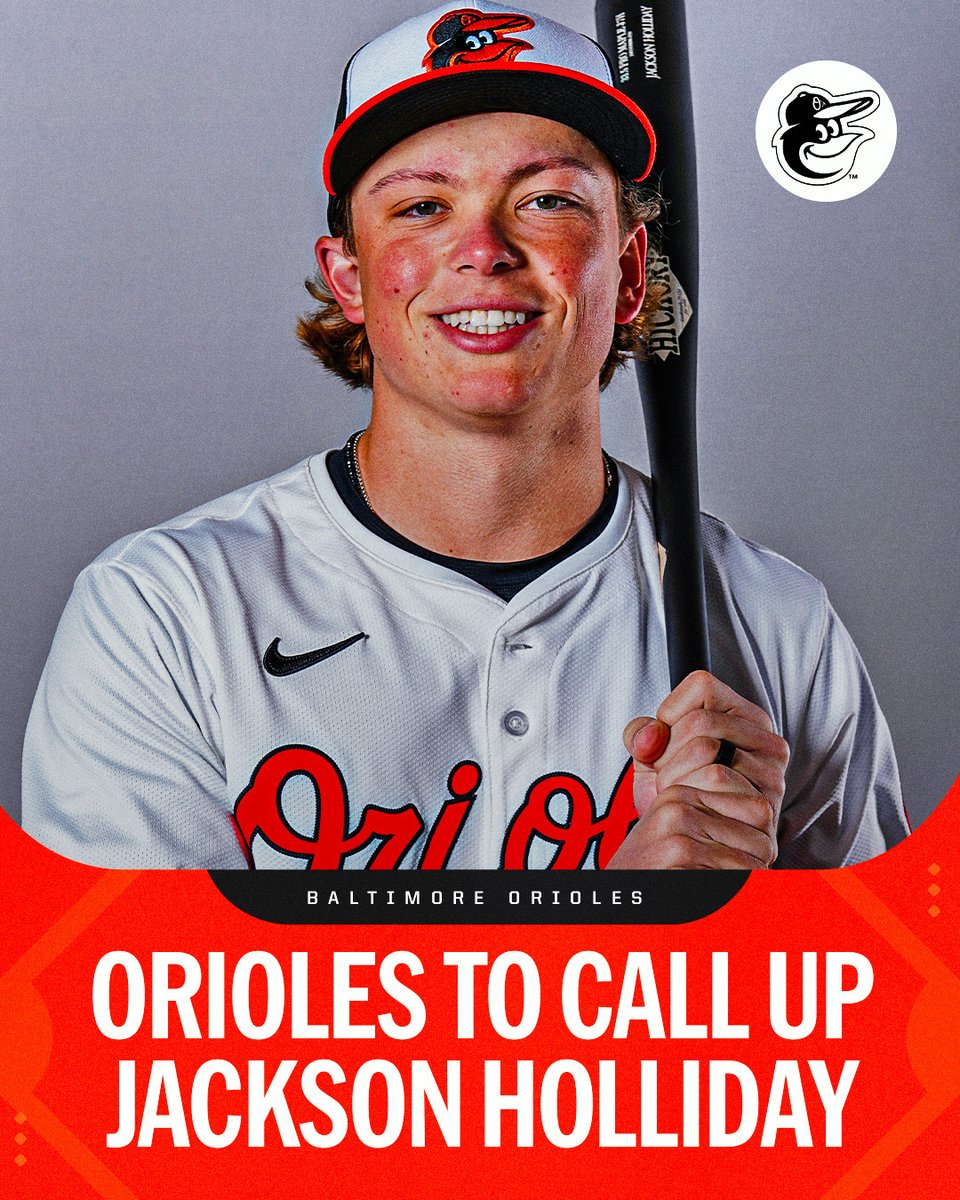 The Orioles will reportedly call up @MLBPipeline's No. 1 overall prospect Jackson Holliday, per multiple reports including MLB.com's @Feinsand.