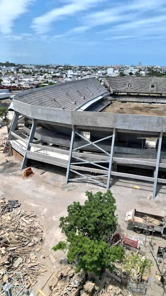 Así va el Estadio Luis Pirata Fuentes, de Veracruz.