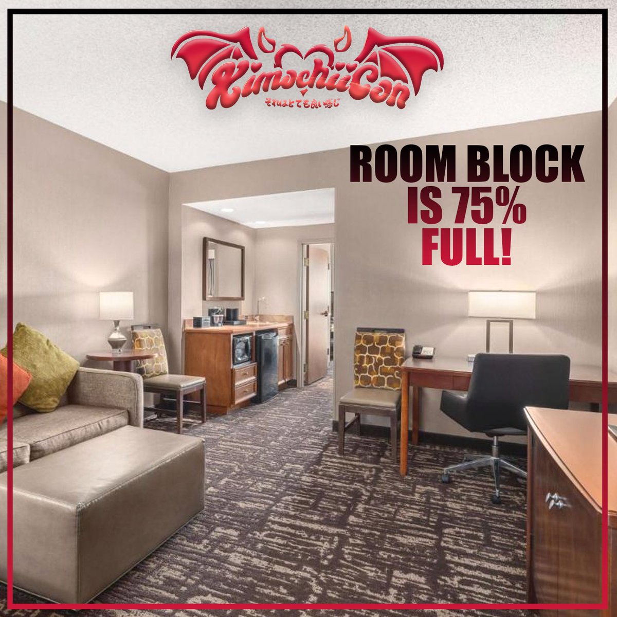 ❤️‍🔥 ROOM BLOCK UPDATE! ❤️‍🔥 Make sure to secure your room today!