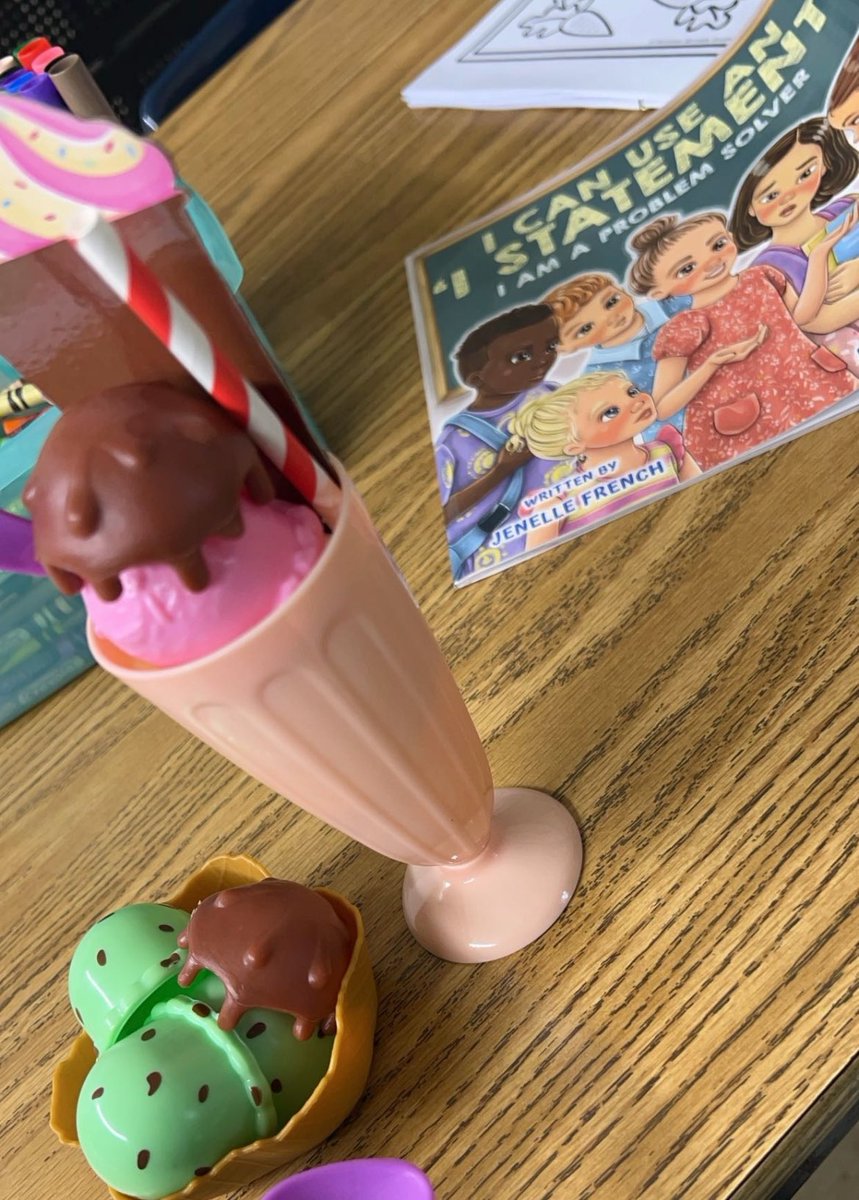 'I' statements + ice cream = the sweetest social work session ever! 🍦💬 #kennedycalllout #burbank111 #SEL #socialemotionallearning