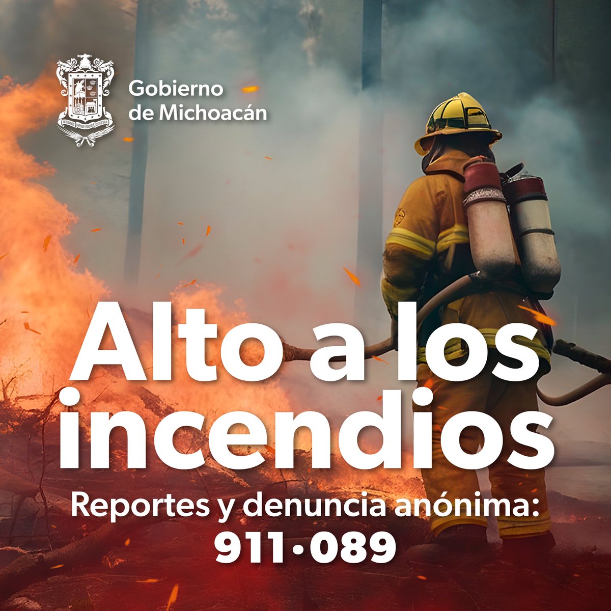 Los incendios forestales pueden salirse de control en un instante, es muy importante actuar de manera rápida y certera. Si ves un incendio reporta al 911.