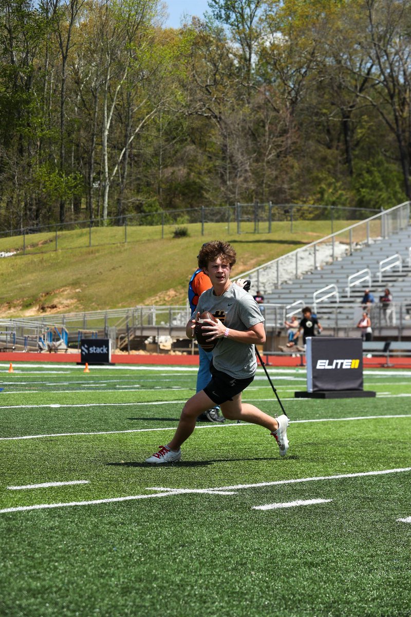 I had a great time and learned so much at the @Elite11 Regionals this weekend. Thank you @Stumpf_Brian and staff for the opportunity. Looking forward to next year! @QBC_Bham @OpelikaRecruits @OpelikaCoach @Coach_JD_Atkins
