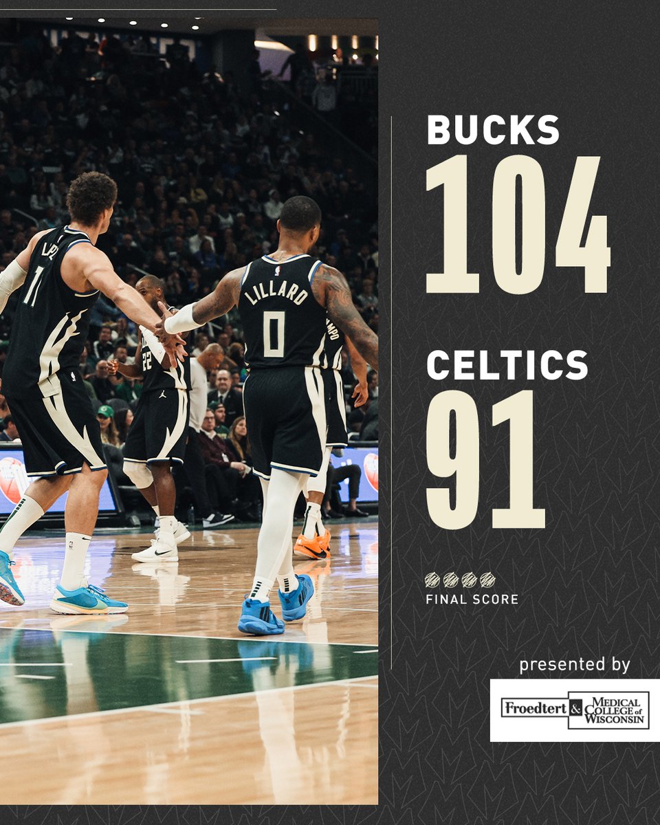 Bucks's tweet photo. Back in the win column.

#FearTheDeer https://t.co/DauOiOVkkq
