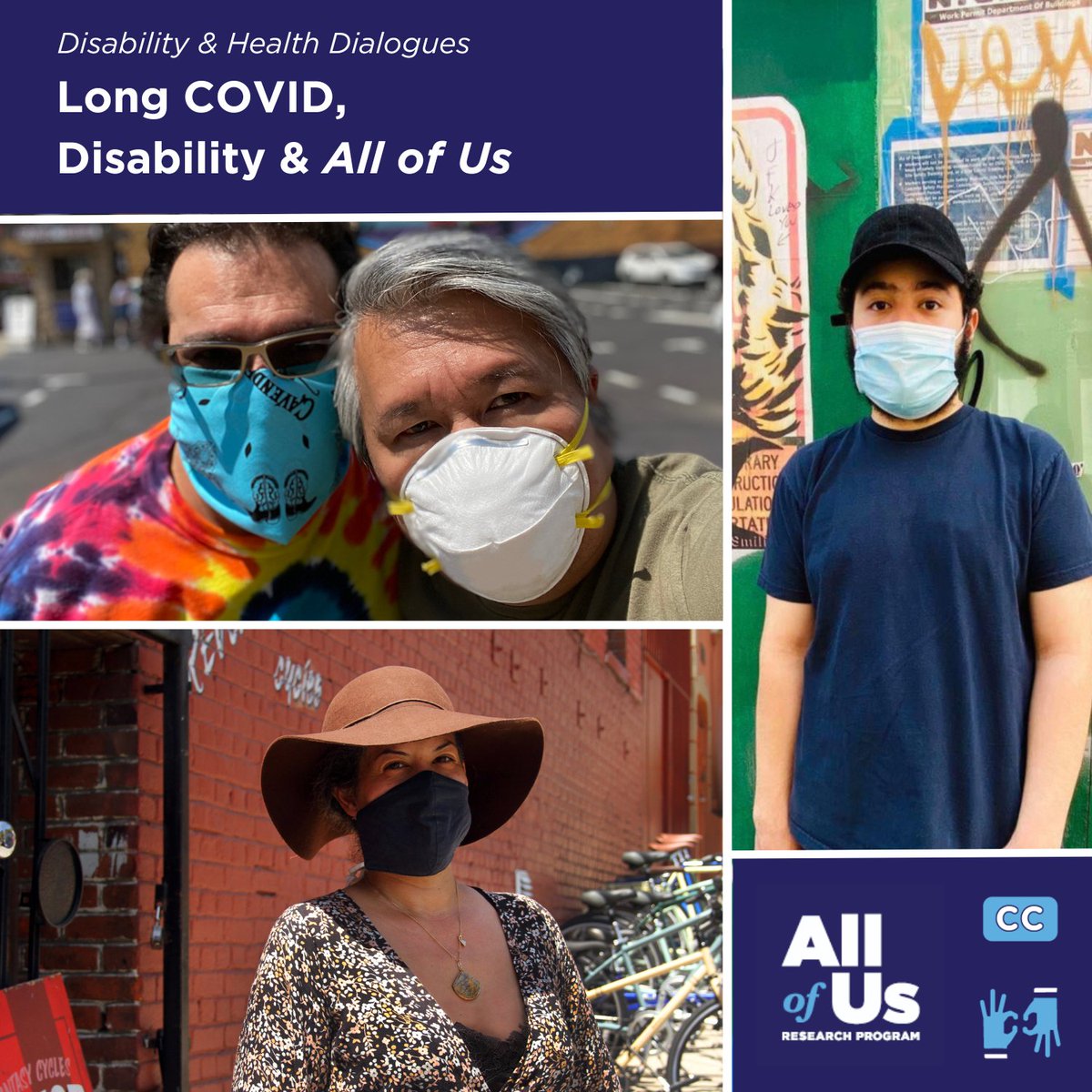 Can we develop #PrecisionMedicine for Long COVID? Join us April 30 at 2pm ET for a panel on #LongCOVID, Disability + @AllofUsResearch. Hear from patient advocates on the importance of inclusive health research to support people with Long COVID. Register: bit.ly/April30-Panel