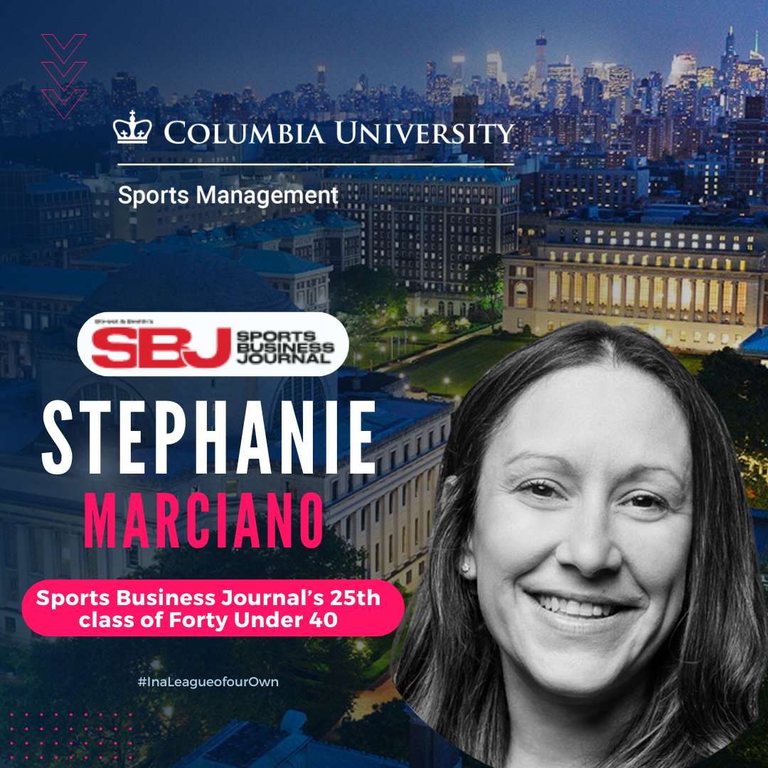 Alumni Highlight❗ Stephanie Marciano, SPS '12 and Head of Sports & Entertainment at Ally, joins SBJ's Forty Under 40. She will be featured in the June 17 issue of SBJ, where her career story will be told. #InaLeagueofOurOwn #SBJ #40under40 #Ally
